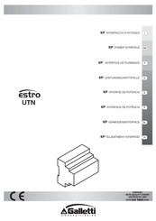 Galletti estro UTN Manual De Instrucciones