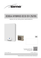 Sime EDEA HYBRID ECO EV 25/55 Manual De Uso, Instalación Y Mantenimiento