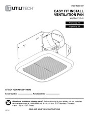 Utilitech 0831387 Manual De Instrucciones