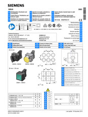 Siemens SIRIUS 3SB3 Instructivo