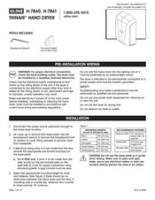 Uline THINAIR H-7860 Guia De Inicio Rapido