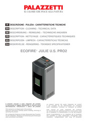 Palazzetti ECOFIRE JULIE U.S. Descripción - Limpieza - Características Técnicas