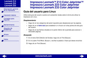 Lexmark Color Jetprinter Z13 Guia Del Usuario