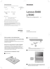 Lenovo B480 Póster De Configuración