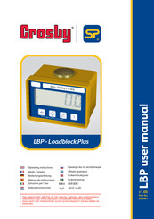 Crosby LBP - Loadblock Plus Manual De Instrucciones