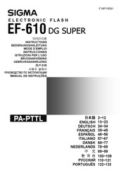 Sigma EF-610 Manual De Instrucciones