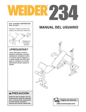 Weider WEEVBE37220 Manual Del Usuario