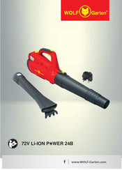 Wolf Garten 72V Li-ION POWER 24B Manual De Instrucciones