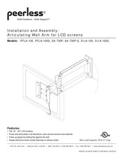 PEERLESS RTLA-100S Manual De Instalación Y Montaje