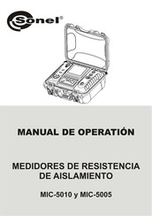 Sonel MIC-5005 Manual De Operación