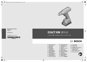 Bosch EXACT ION 18 V-LI 8-1100 Manual Original