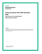 HPE 3PAR StoreServ 8000 Guía De Servicio Y Actualización