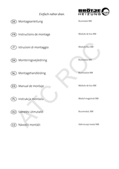 BRÖTJE BM Manual De Montaje