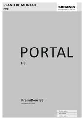 Siegenia PORTAL HS PremiDoor 88 Plano De Montaje