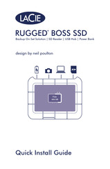 LaCie RUGGED BOSS SSD Guía De Instalación Rápida