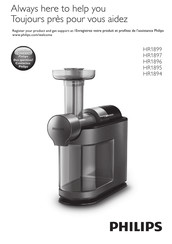 Philips Avance Collection HR1895/74 Manual De Instrucciones