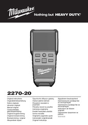 Milwaukee 2270-20 Manual Original