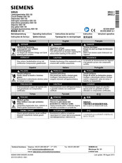 Siemens SIRIUS 3RV2.1 Instructions De Service