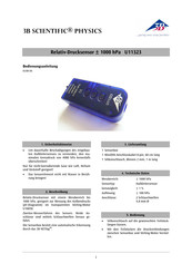 3B SCIENTIFIC PHYSICS U11323 Instrucciones De Uso