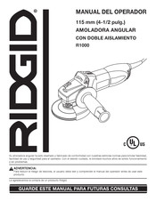 RIDGID R1000 Manual Del Operador