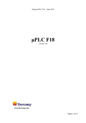 Ibercomp uPLC F18 Manual De Instrucciones