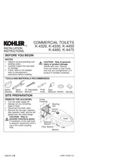 Kohler K-4475 Instrucción De Instalación