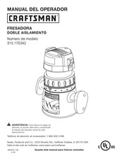 Craftsman 315.175342 Manual Del Operador