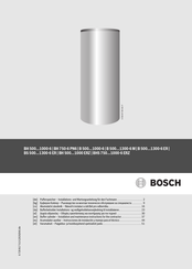 Bosch B 500-6 ER B Instrucciones De Instalación Y Manejo Para El Técnico