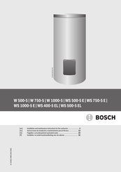 Bosch WS 400-5 EL Instrucciones De Instalación Y Mantenimiento Para El Técnico