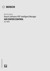 Bosch AIR CENTER CONTROL ACC-MSW Manual De Instalación