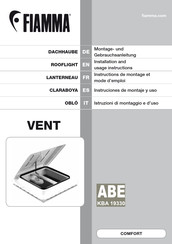 Fiamma VENT Instrucciones De Montaje Y Uso