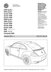 Volkswagen GSR Instrucciones De Montaje