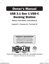 Tripp-Lite U442-DOCK1 El Manual Del Propietario