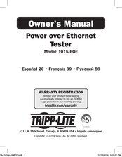 Tripp-Lite T015-POE El Manual Del Propietario