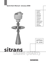 Siemens Sitrans LR260 Manual De Inicio Rápido