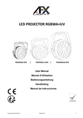 afx light PROPAR18-HEX Manual De Instrucciones