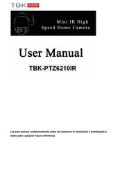 TBK vision TBK-PTZ6210IR Manual Del Usuario