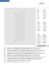 Kermi Decor-S Instrucciones De Empleo Y De Montaje