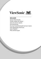 ViewSonic SD-A225 Guia De Inicio Rapido