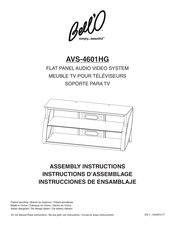 Bell'O AVS-4601HG Instrucciones De Ensamblaje