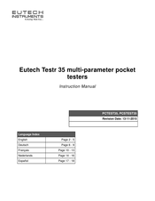 EUTECH INSTRUMENTS PCSTEST35 Manual De Instrucciones