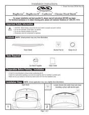 AVS Chrome Hood Shield Instrucciones De Instalación