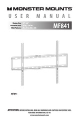 Monster Mounts MF841 Manual Del Usuario