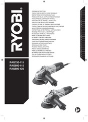 Ryobi RAG800-115 Traducción De Las Instrucciones Originales