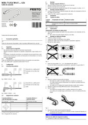 Festo NEBL­-T12G4/W4-­E-­LE4 Serie Instrucciones De Montaje