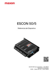 Maxon ESCON 50/5 Manual De Instrucciones