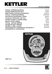 Kettler SM3656-68 Instrucciones De Entrenamiento Y Manejo