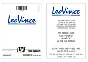 LeoVince 14369E Informaciones Técnicas