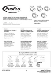 PROFLO PF4001FLS Instrucciones De Instalación