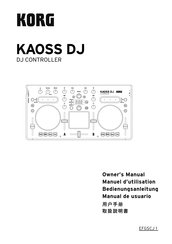 Korg KAOSS DJ Manual Del Usuario